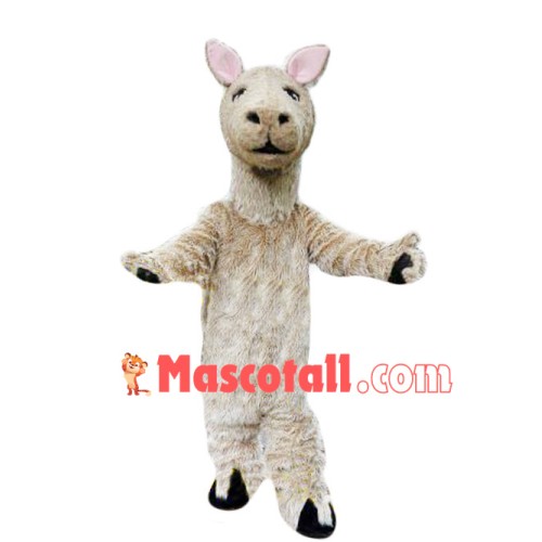 Docile Alpaca Mascot Furry Costume