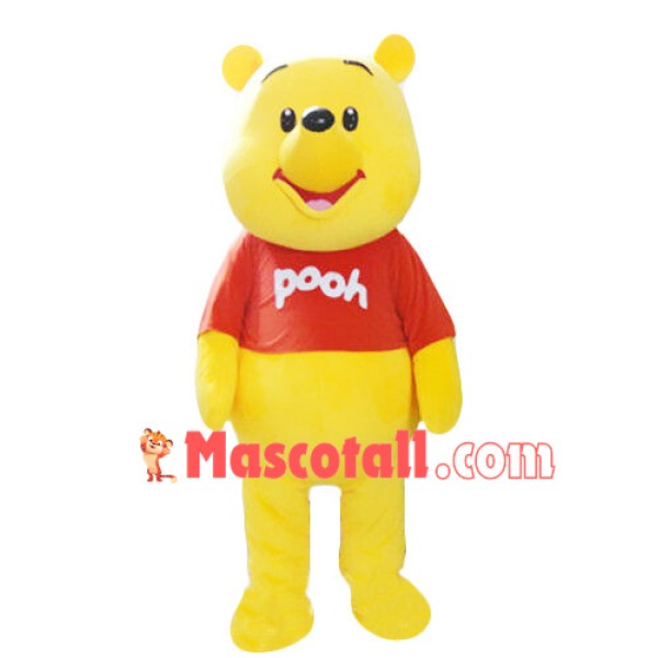 Printed Winnie The Pooh Cartoon Mascot Costume