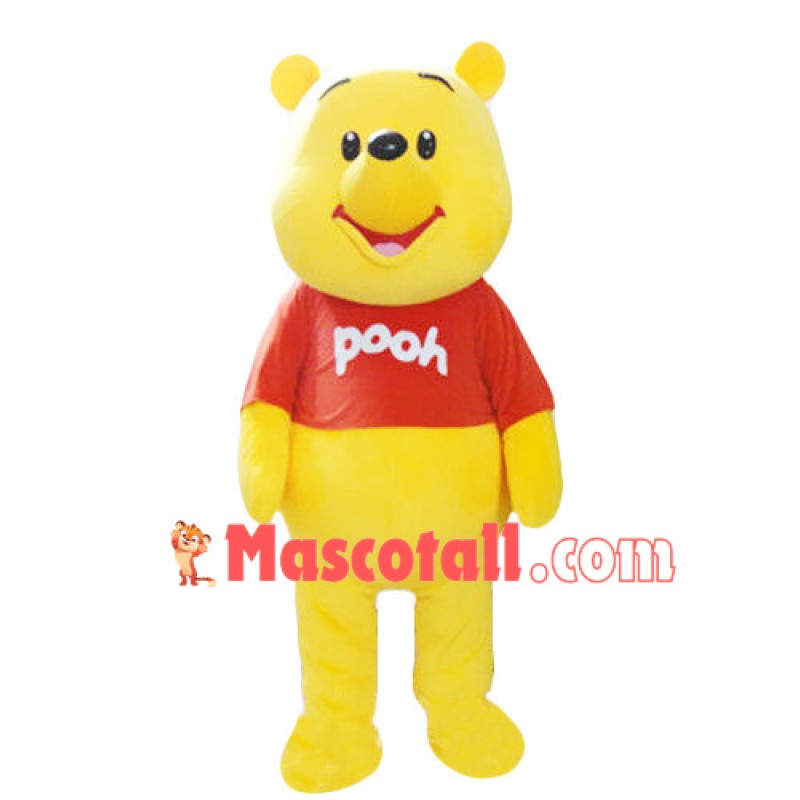Printed Winnie The Pooh Cartoon Mascot Costume