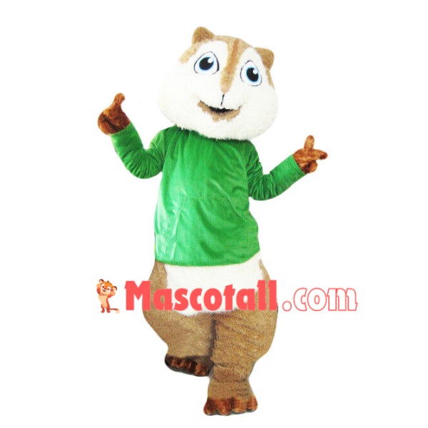 Fat Chipmunk Theodore Mascot Cartoon Costume
