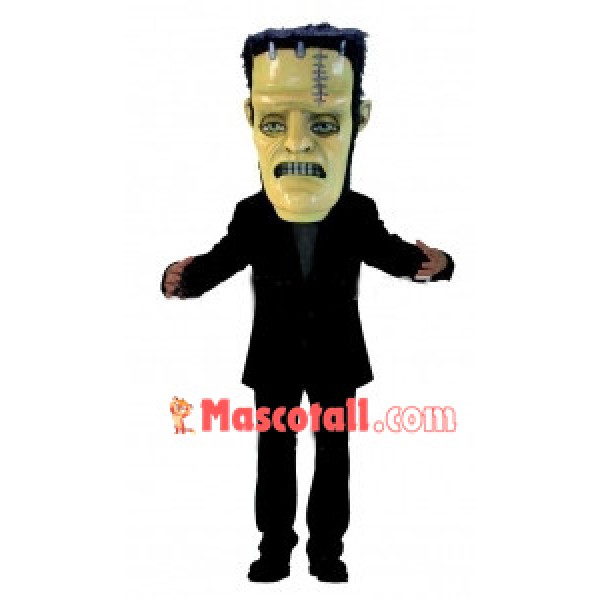 Suture Wound Zombie Mascot Costume