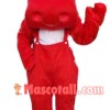 Casual Red Bull Adult Mascot Costume
