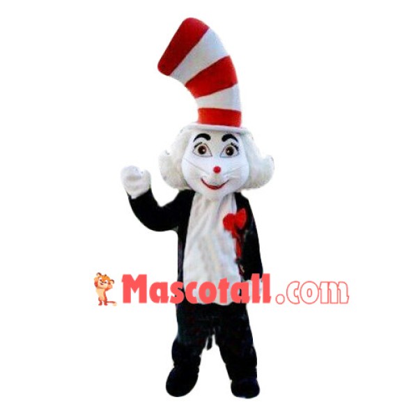Magic Cat With Curved Hat Mascot Costume