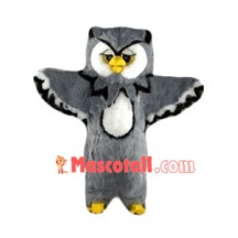 Gloomy Grey Owl Mascot Costume