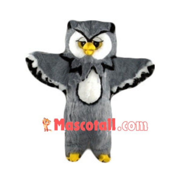 Gloomy Grey Owl Mascot Costume