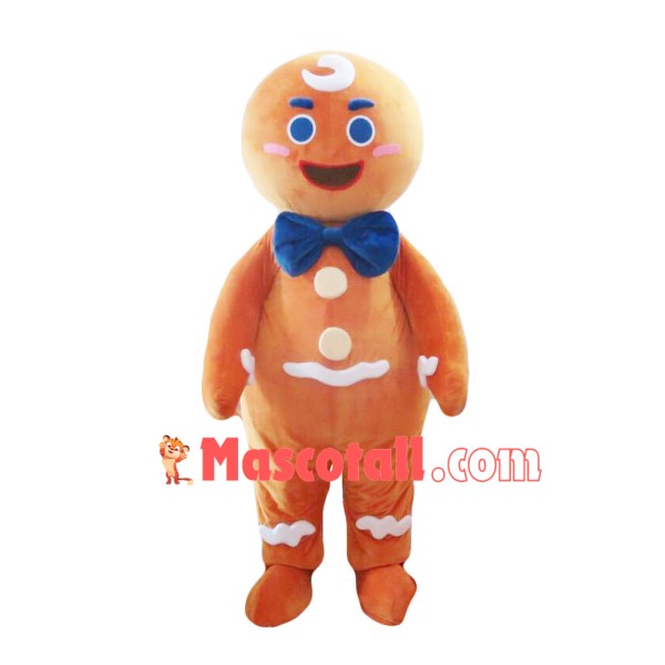 Gingerbread Man Mascot Costume