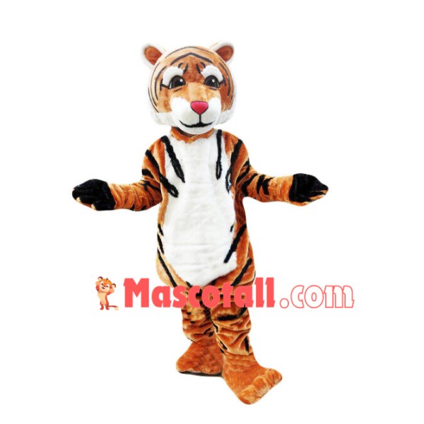 Serious Adult Size Tiger Mascot Costume