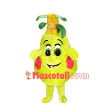 Moist Pear Mascot Cartoon Costume