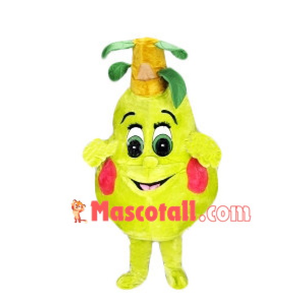 Moist Pear Mascot Cartoon Costume