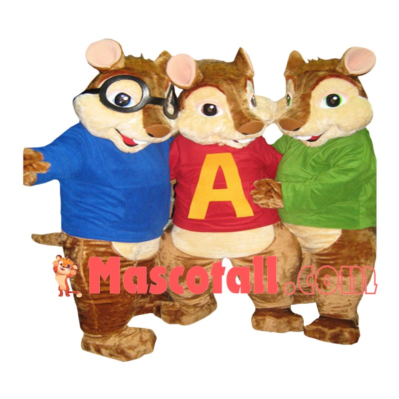 Nonsense Chipmunks Brothers Mascot Costume