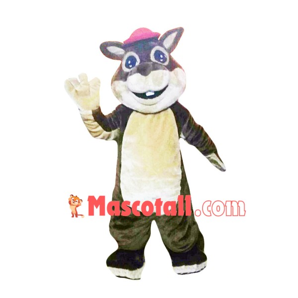 Squirrel With Mushroom Mascot Costume