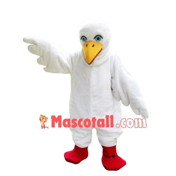 Soft Plush White Bird Mascot Costume