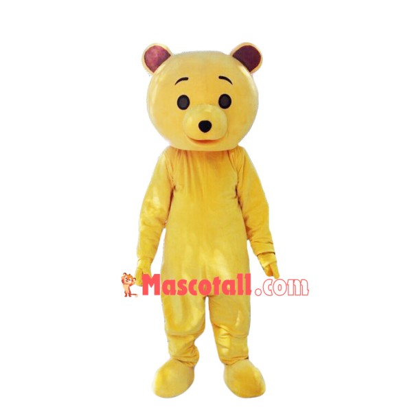 Pure Color Winnie The Pooh Mascot Costume