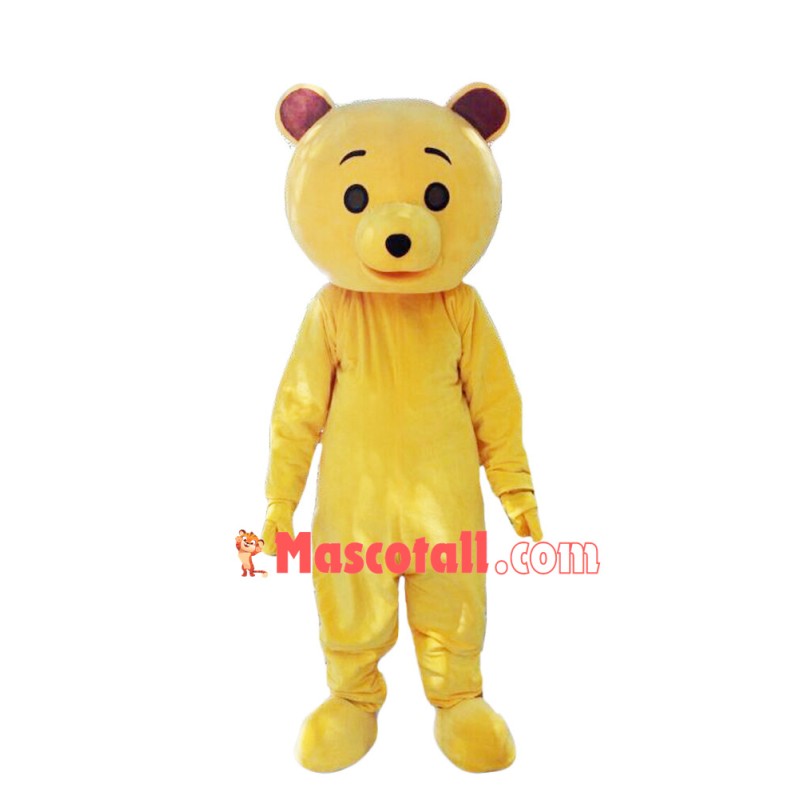 Pure Color Winnie The Pooh Mascot Costume