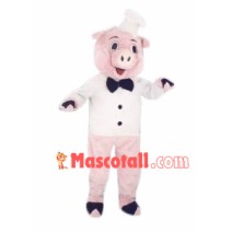 Western Chef Pig Mascot Costume