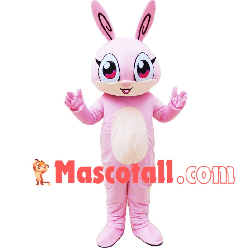 Red Eyes Rabbit Adult Mascot Costume