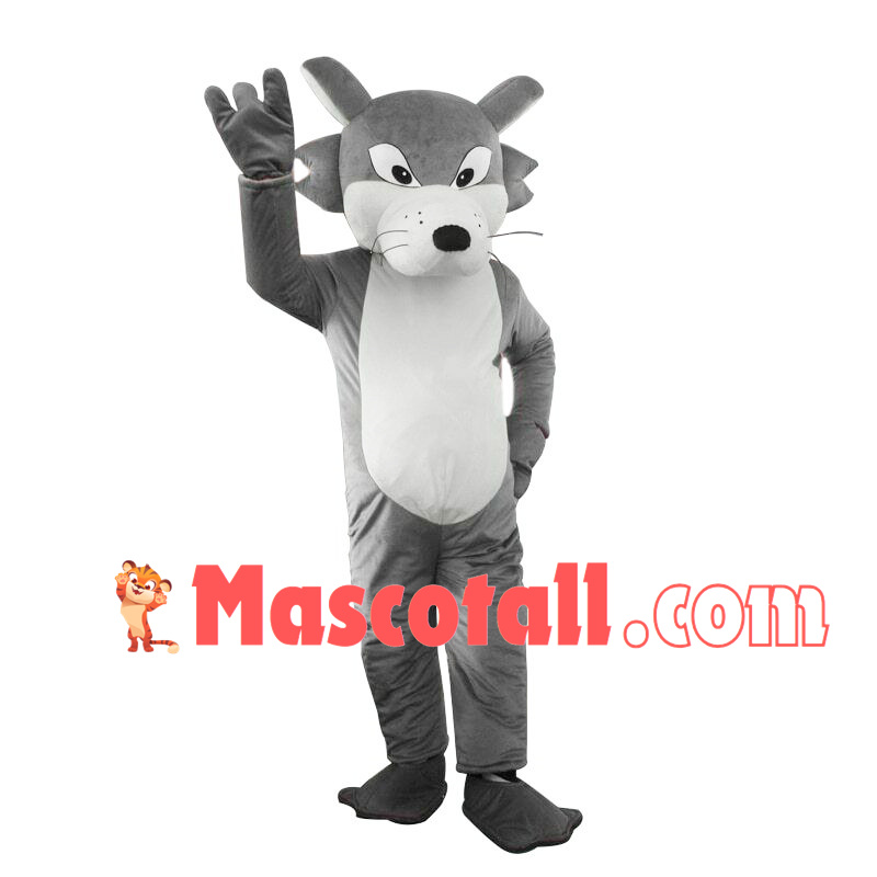 Gray Wolf Adult Size Mascot Costume
