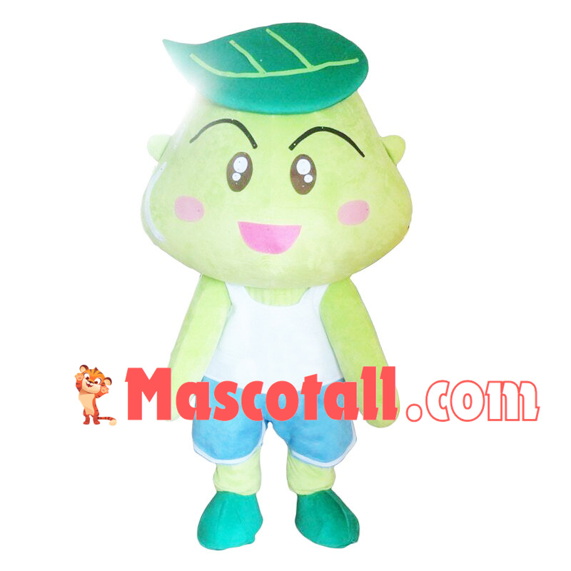 Cartoon Leaf Frog Mascot Costume