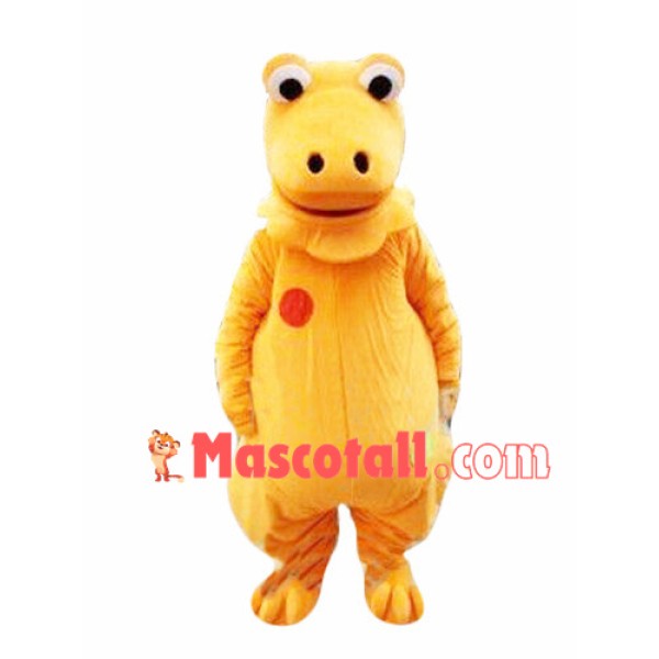 Orange Dragon Mascot Adult Costume