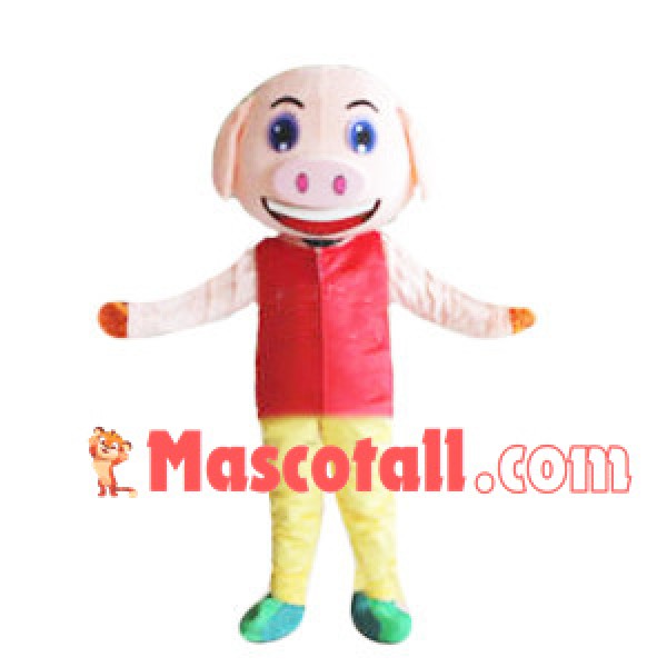 Pig Brother In Good Mood Mascot Costume