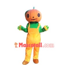Funny Pumpkin Head Doll Mascot Costume