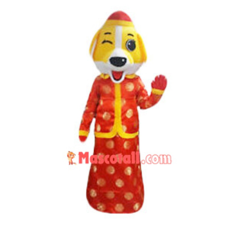 Lucky Wealth Dog Mascot Costume