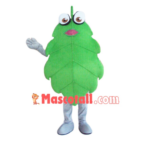 Green Leaf Cartoon Mascot Costume