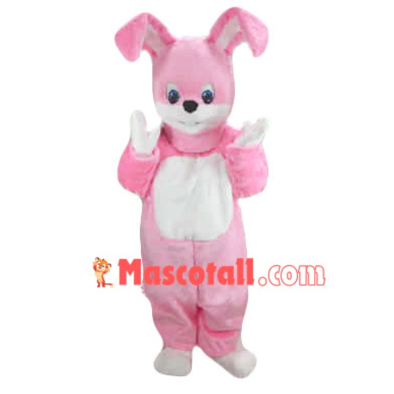 Adult Size Pink Rabbit Mascot Costume
