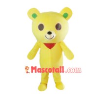 Adult Cartoon Yellow Bear Mascot Costume