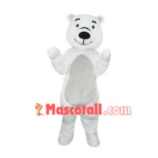 White Bear Cute Mascot Costume