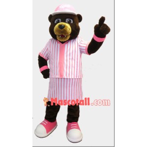 Club Housewife Bear Mascot Costume