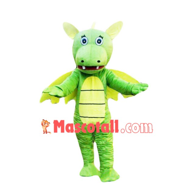 Special Look Green Dragon Mascot Costume