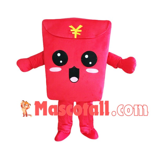 New Year Red Envelope Mascot Costume