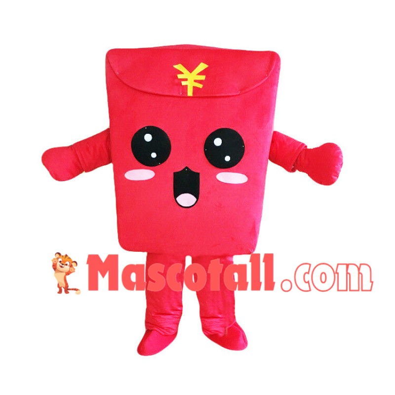 New Year Red Envelope Mascot Costume