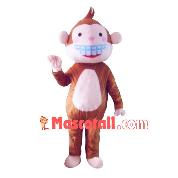 Barking Teeth Monkey Mascot Costume