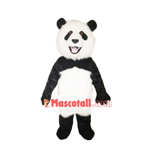 Long Fur Panda Mascot Costume