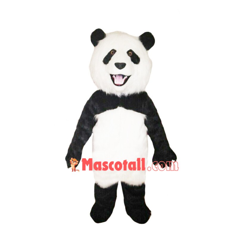Long Fur Panda Mascot Costume
