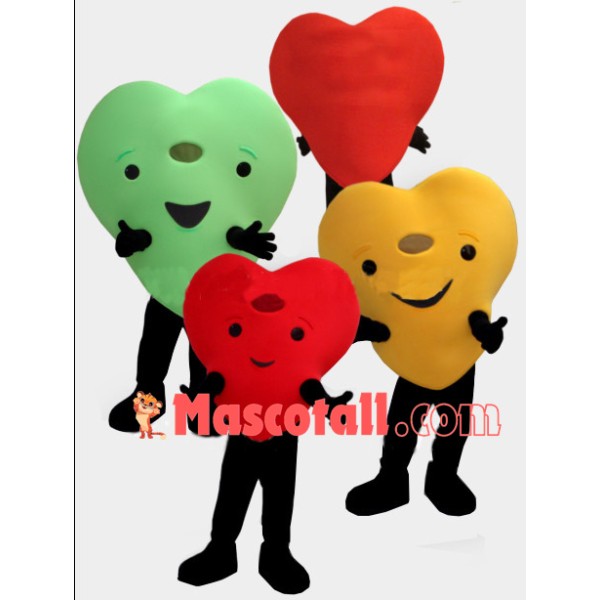 Colored Love Mascot Breathable Costume
