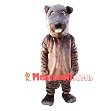 Gentle Beaver Adult Mascot Costume