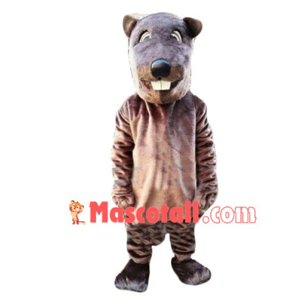 Gentle Beaver Adult Mascot Costume