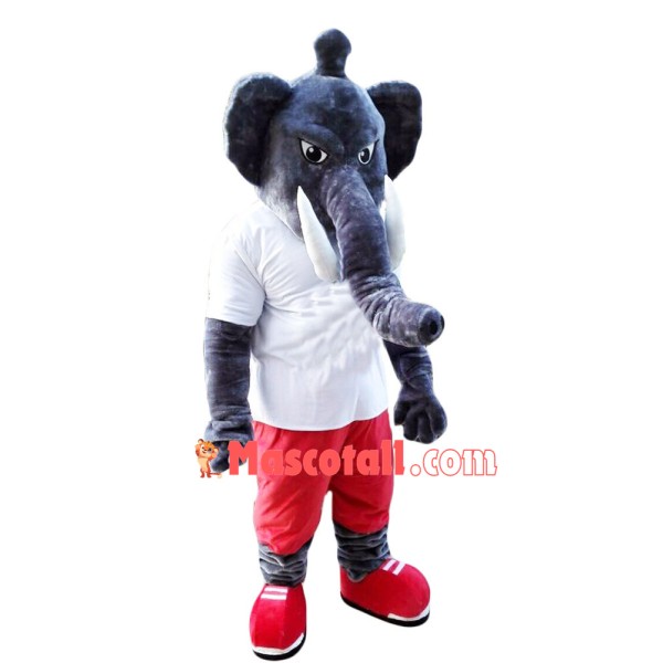 Powerful African Elephant Mascot Costume