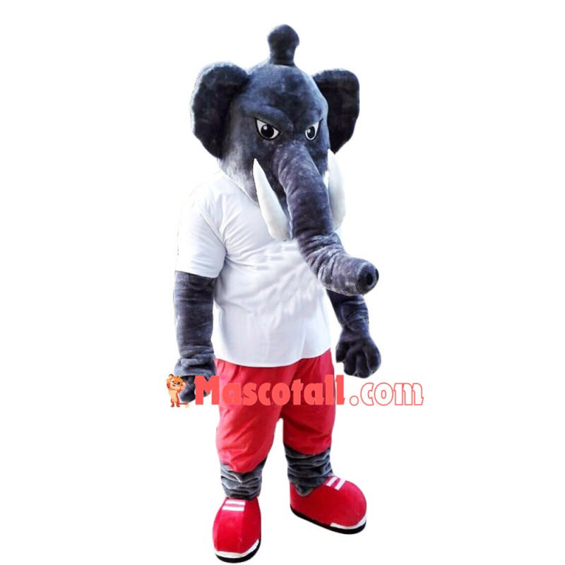 Powerful African Elephant Mascot Costume