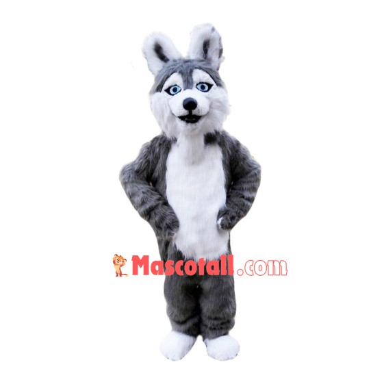 Furry Wolf Mascot Costume