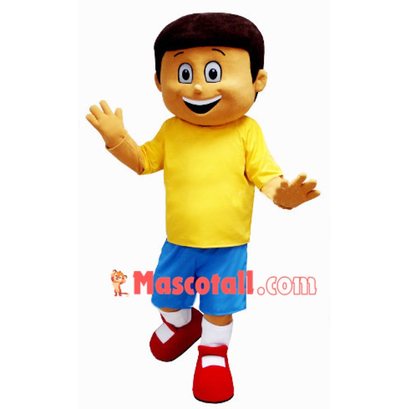 Pleasant Little Boy Mascot Costume