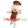 Kind Mother Pig With Apron Mascot Costume