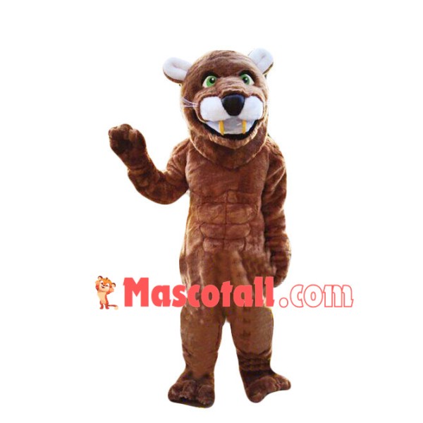 Short Plush Lion Mascot Costume