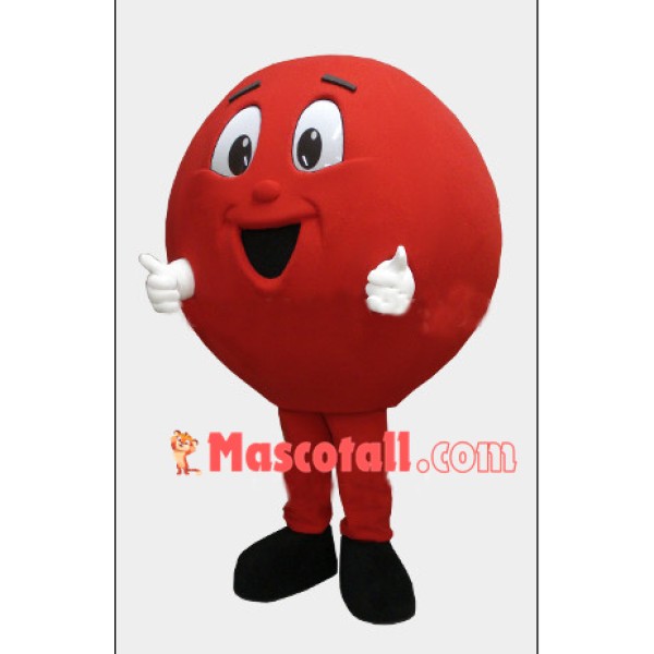 Red Chocolate Bean Mascot Costume