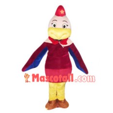 Flight Attendant Chicken Mascot Costume