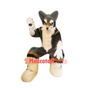 Imposing Leader Wolf Mascot Costume