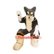 Imposing Leader Wolf Mascot Costume